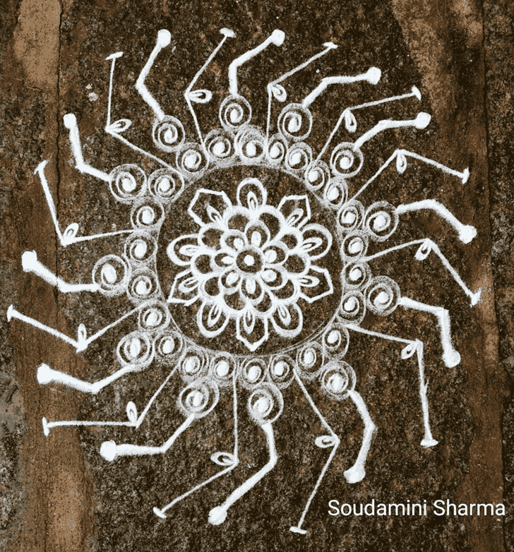 Exquisite Rishi Panchami Rangoli