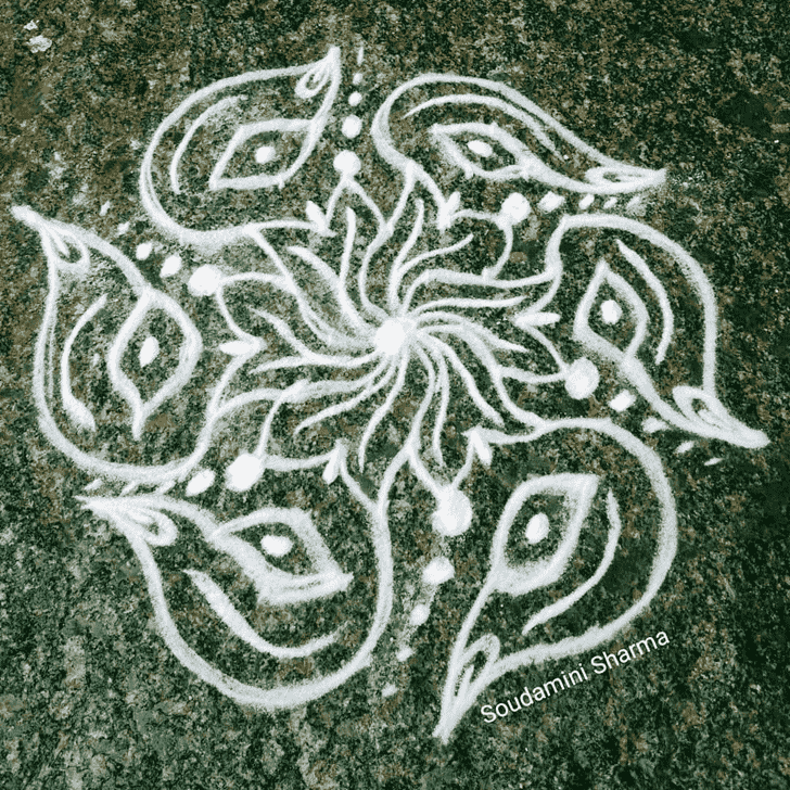 Graceful Rishi Panchami Rangoli