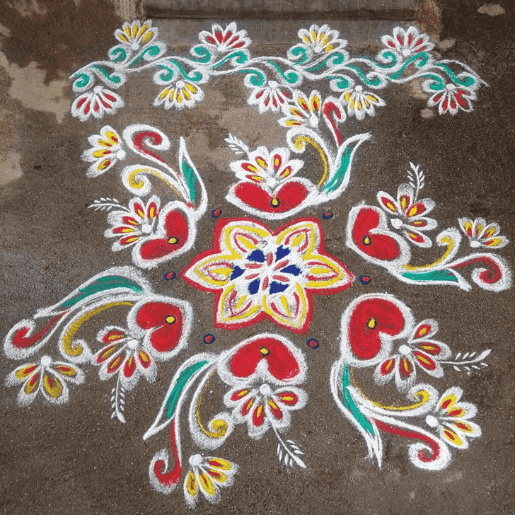 Awesome Rishi Panchami Rangoli