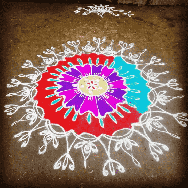 Lovely Rishi Panchami Rangoli Design