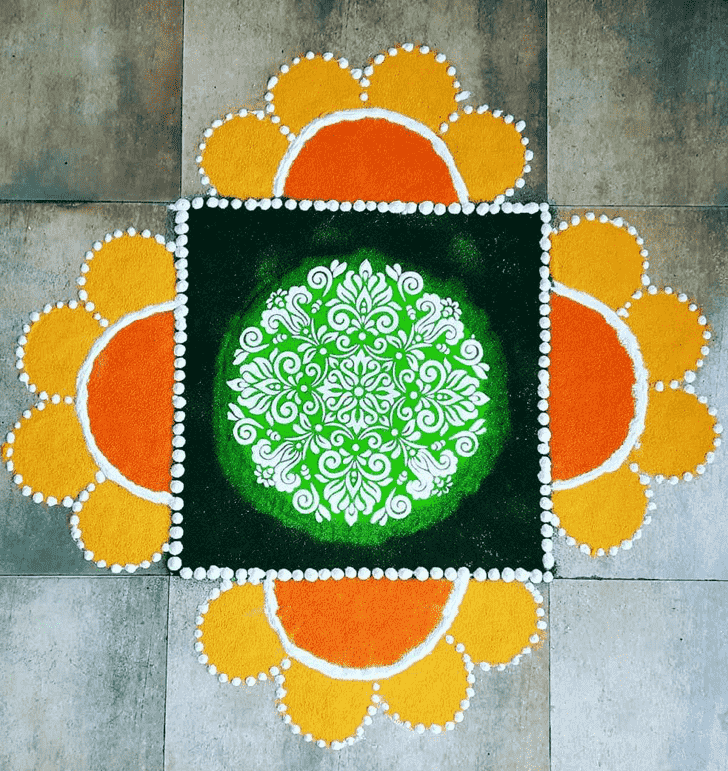 Magnificent Rishi Panchami Rangoli