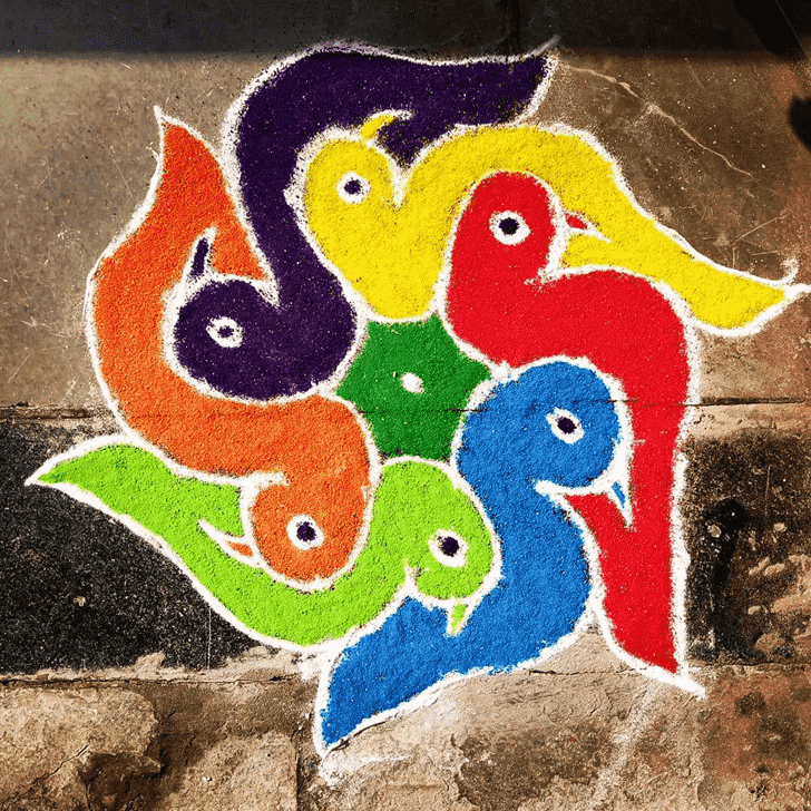 Resplendent Rishi Panchami Rangoli