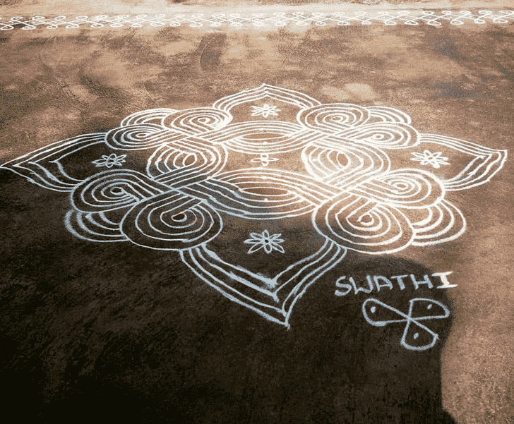 Slightly Rishi Panchami Rangoli