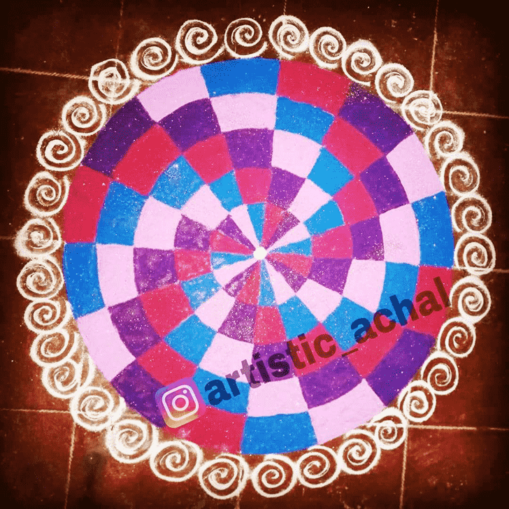 Wonderful Rishi Panchami Rangoli Design