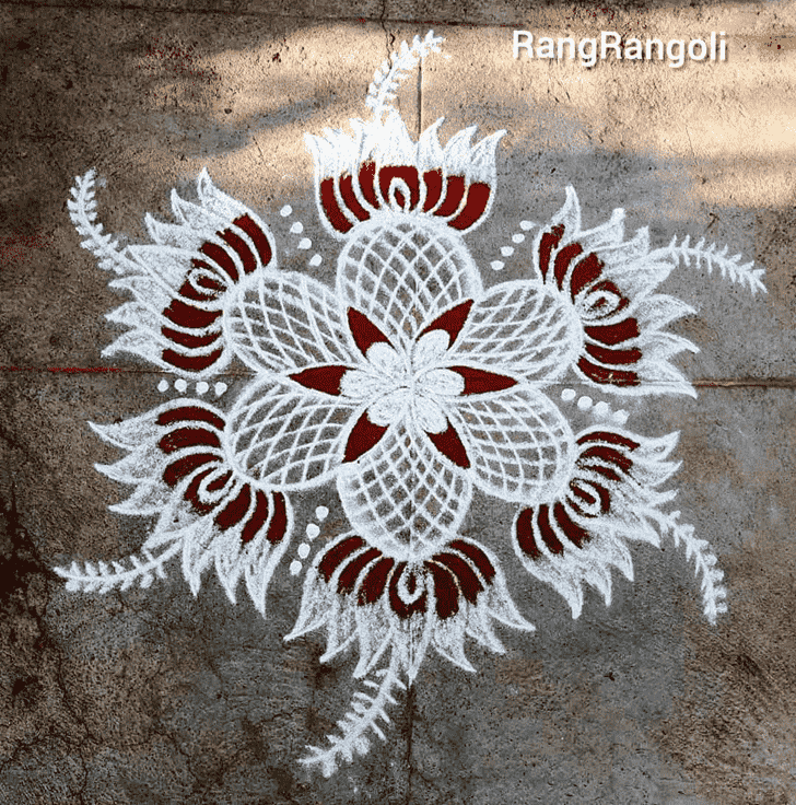 Elegant Rohini Pooja Rangoli