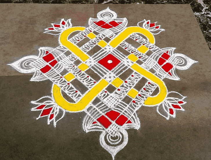 Exquisite Rohini Pooja Rangoli