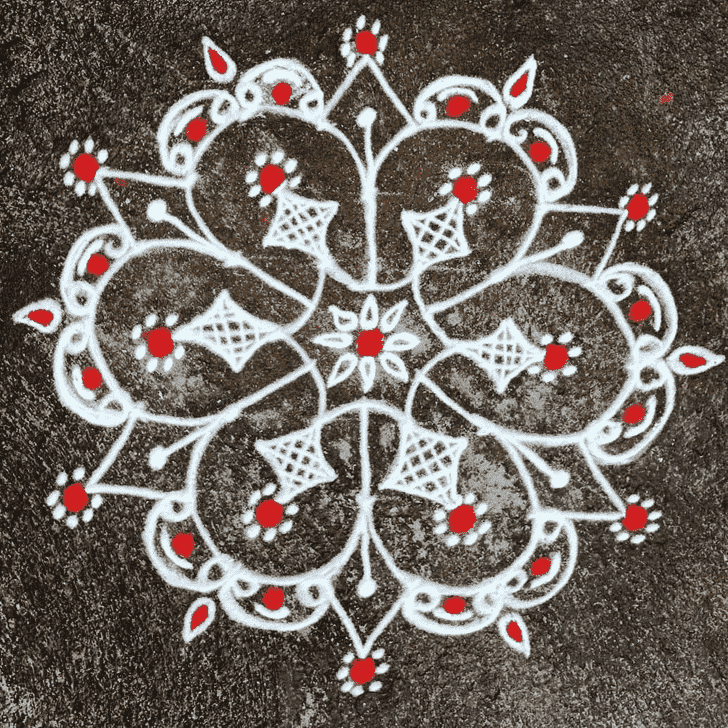 Radiant Rohini Pooja Rangoli