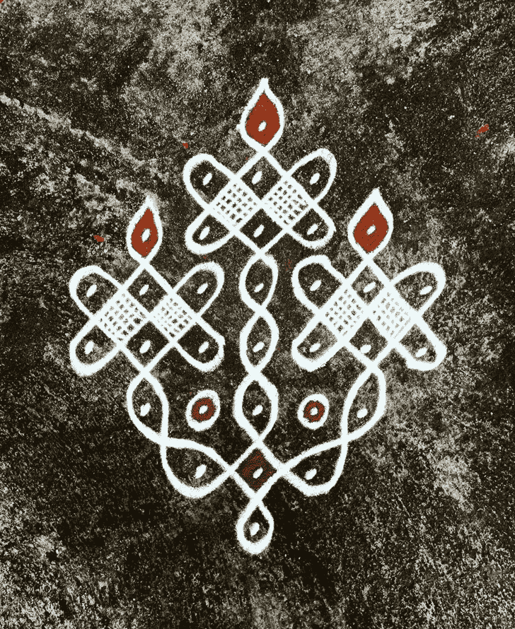 Ravishing Rohini Pooja Rangoli