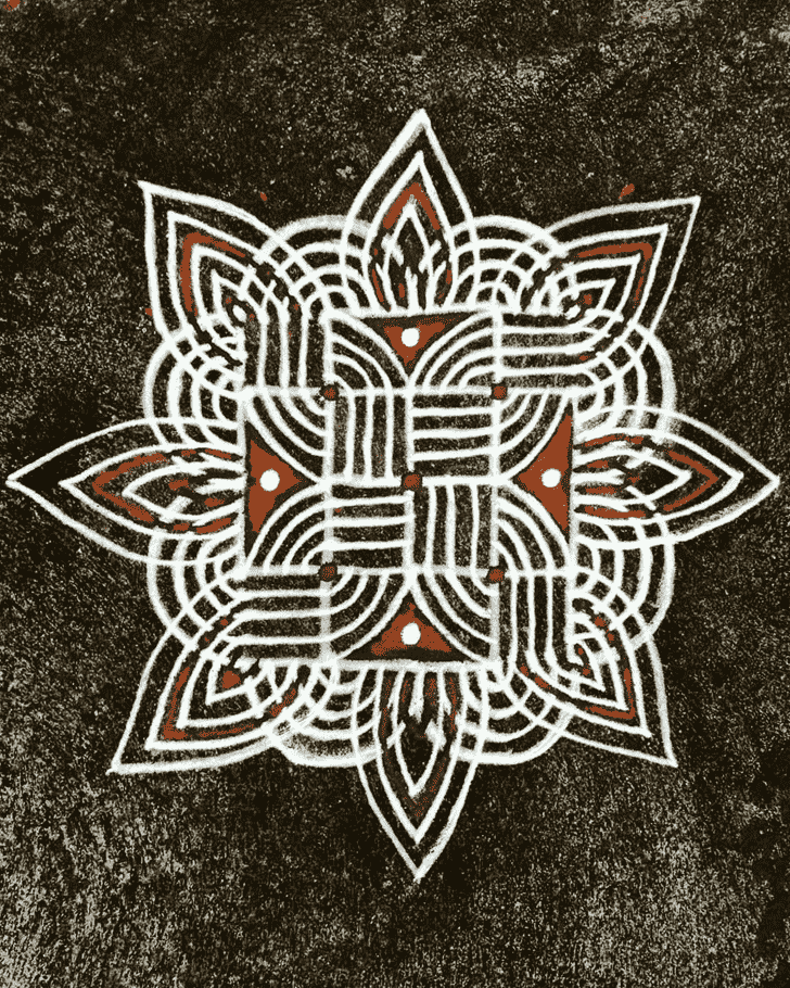 Refined Rohini Pooja Rangoli