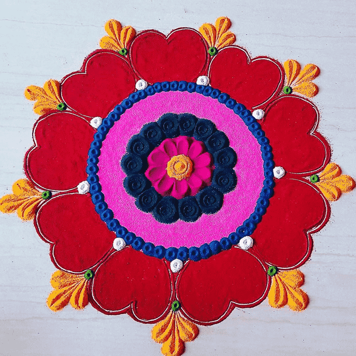 Splendid Rohini Pooja Rangoli