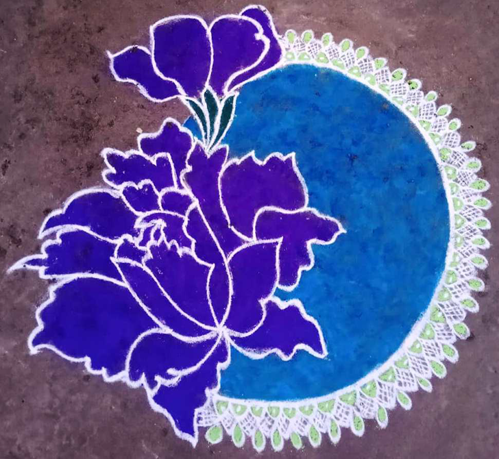 Fetching Rose Rangoli