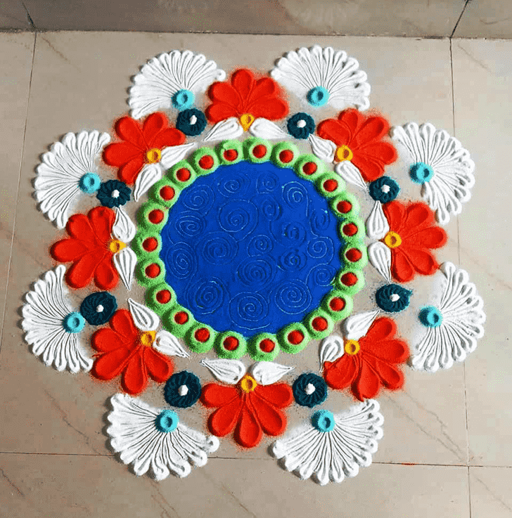 Gorgeous Round Rangoli