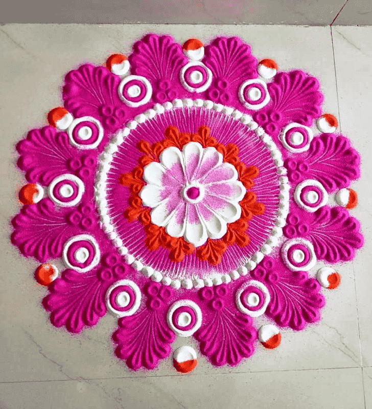 Graceful Round Rangoli