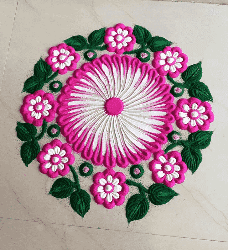 Grand Round Rangoli