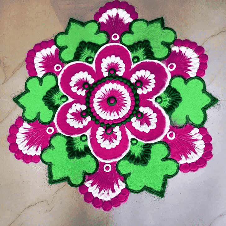 Refined Round Rangoli