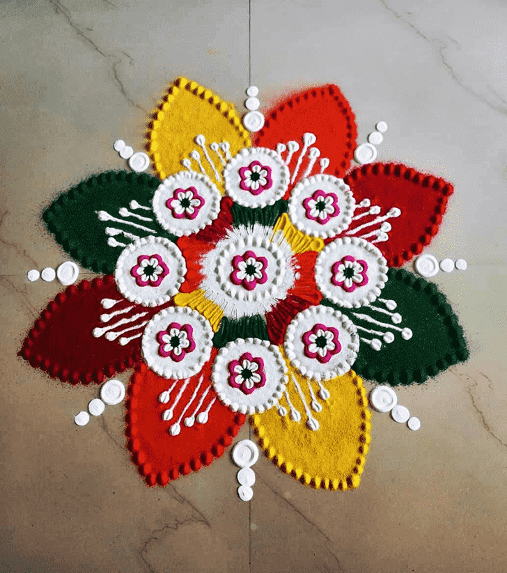 Slightly Round Rangoli