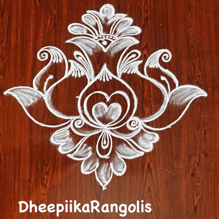 Admirable Sankashti Chaturthi Rangoli Design