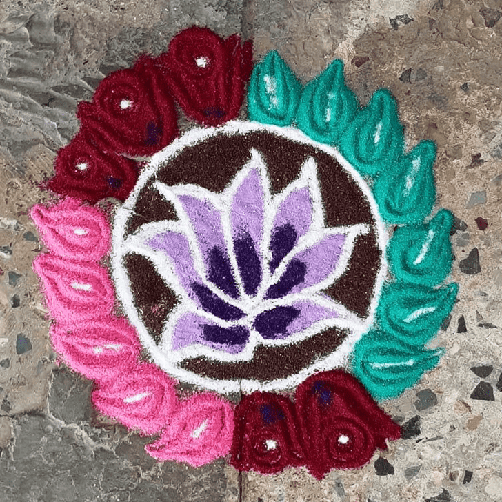 Comely Sanskar Bharti Rangoli