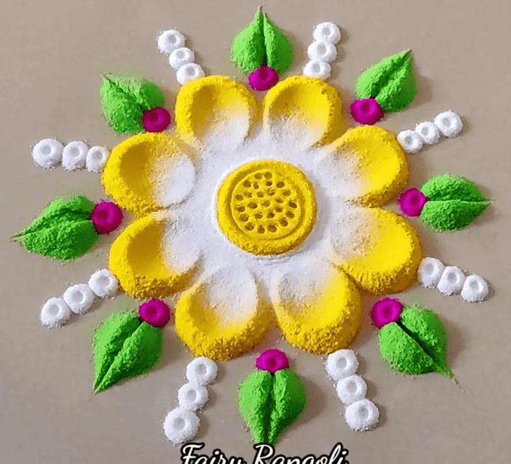 Delicate Sanskar Bharti Rangoli