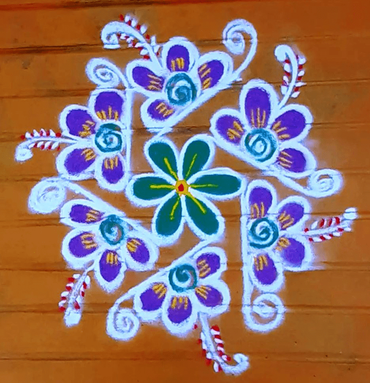 Elegant Sanskar Bharti Rangoli