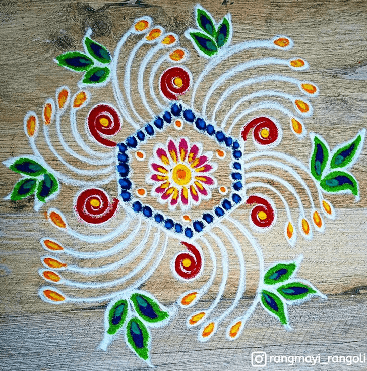 Gorgeous Sanskar Bharti Rangoli