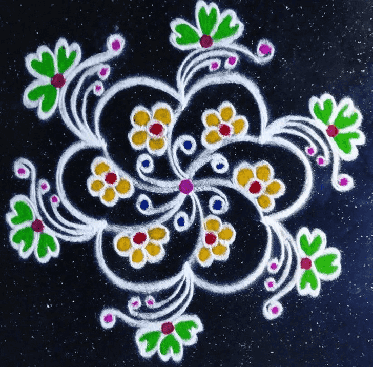 Ideal Sanskar Bharti Rangoli