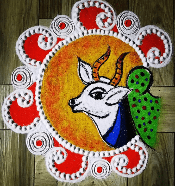 Nice Sanskar Bharti Rangoli