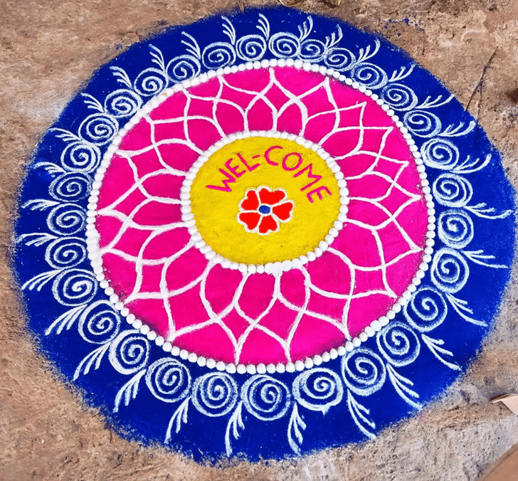 Radiant Sanskar Bharti Rangoli