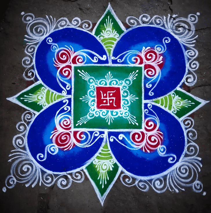 Refined Sanskar Bharti Rangoli