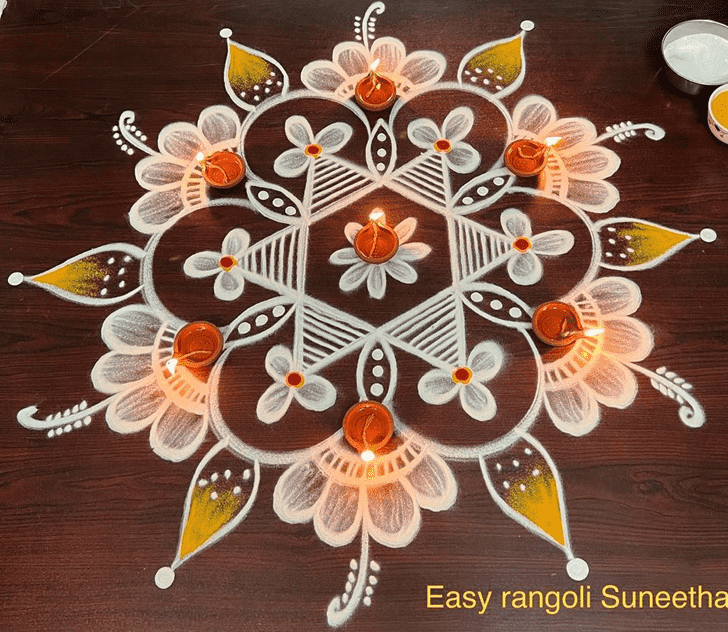 Resplendent Sanskar Bharti Rangoli