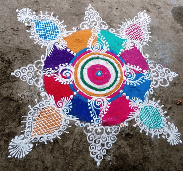 Shapely Sanskar Bharti Rangoli