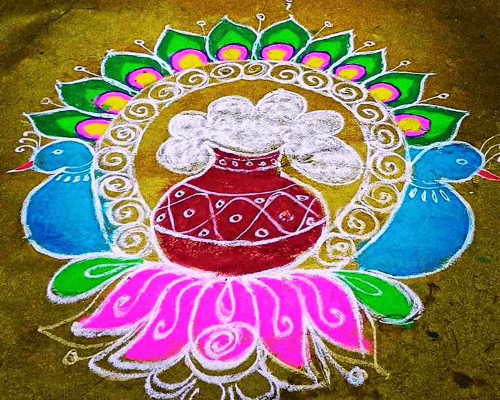 Splendid Sanskar Bharti Rangoli