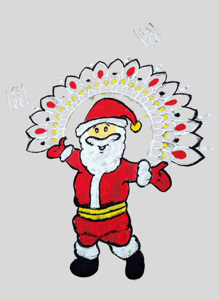 Santa Claus Rangoli