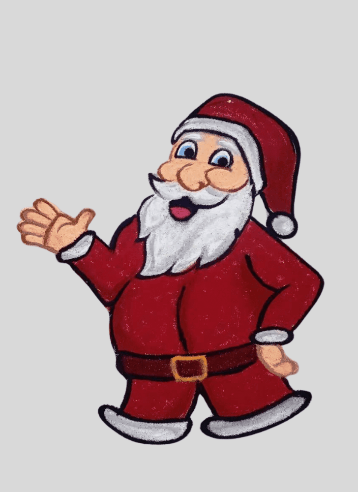 Fetching Santa Claus Rangoli