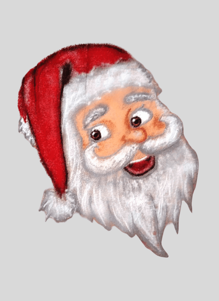 Gorgeous Santa Claus Rangoli