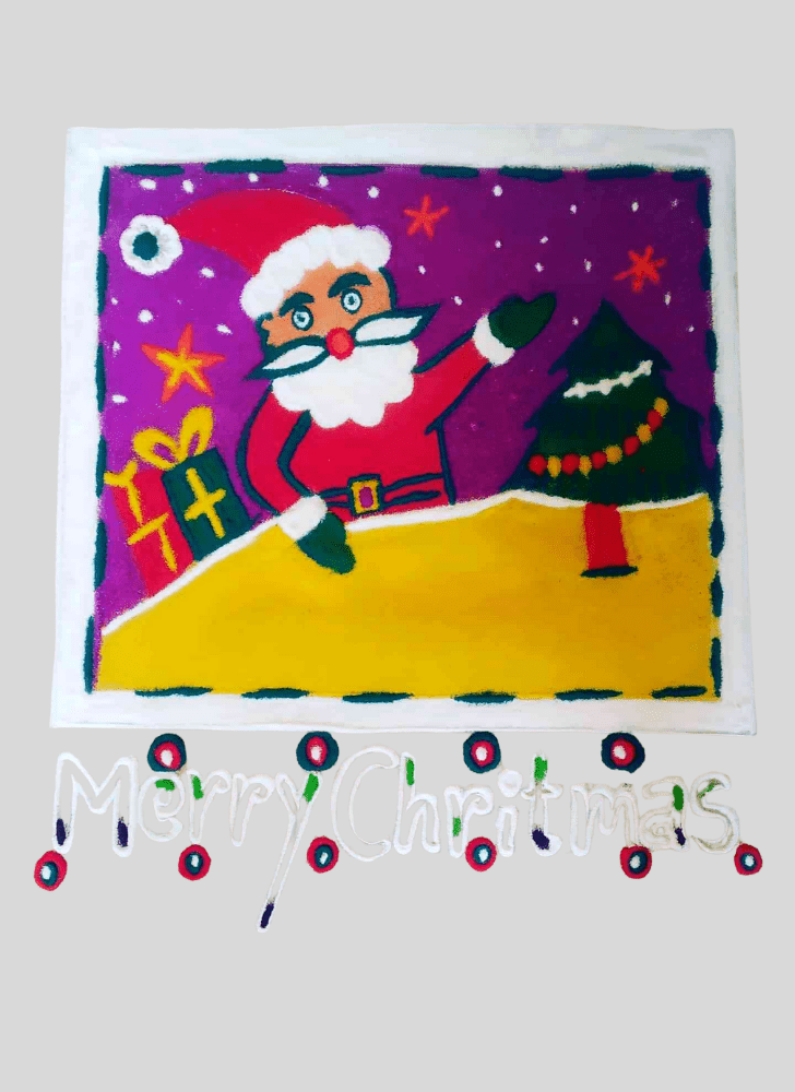 Ravishing Santa Claus Rangoli