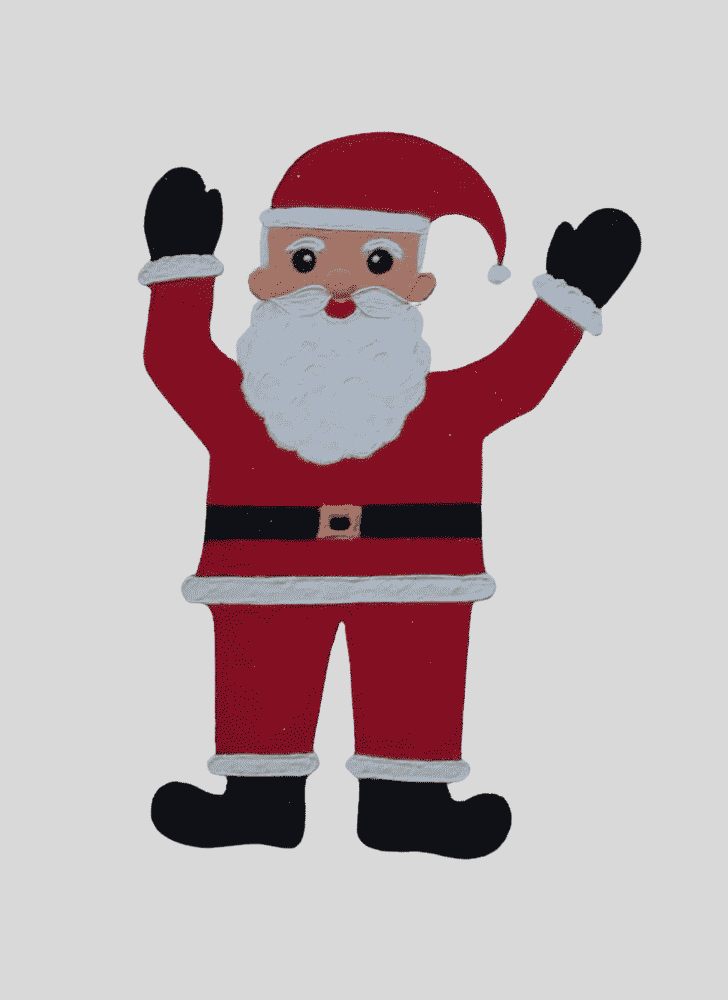 Stunning Santa Claus Rangoli