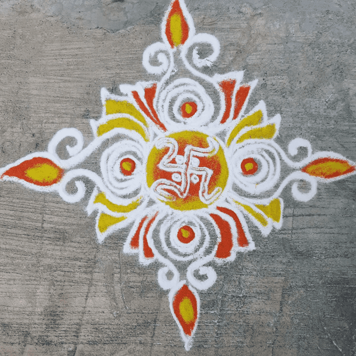 Dazzling Serbia Rangoli