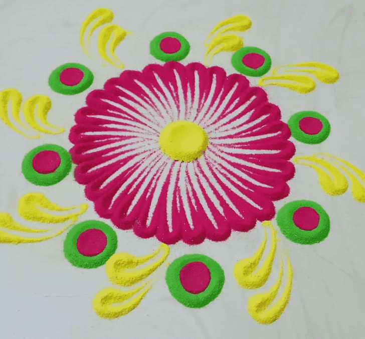 Elegant Serbia Rangoli