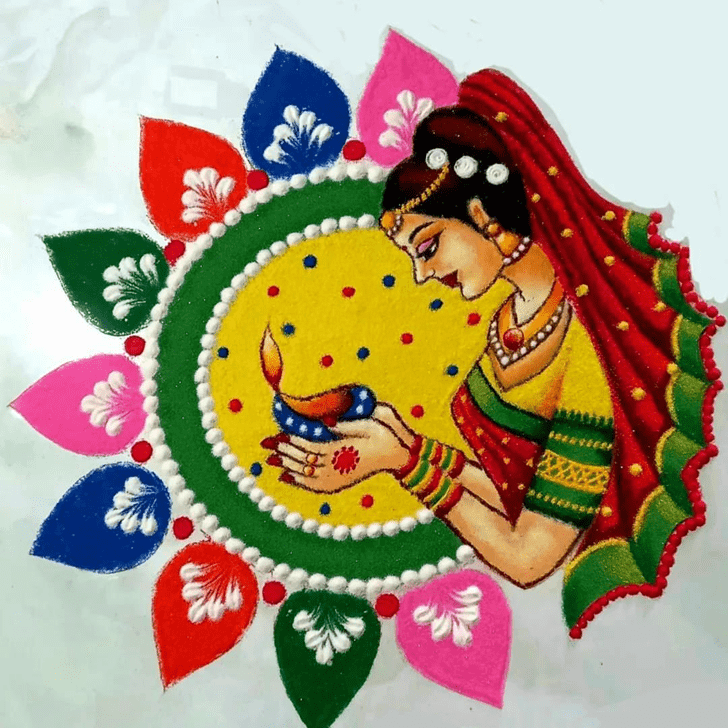 Fascinating Serbia Rangoli