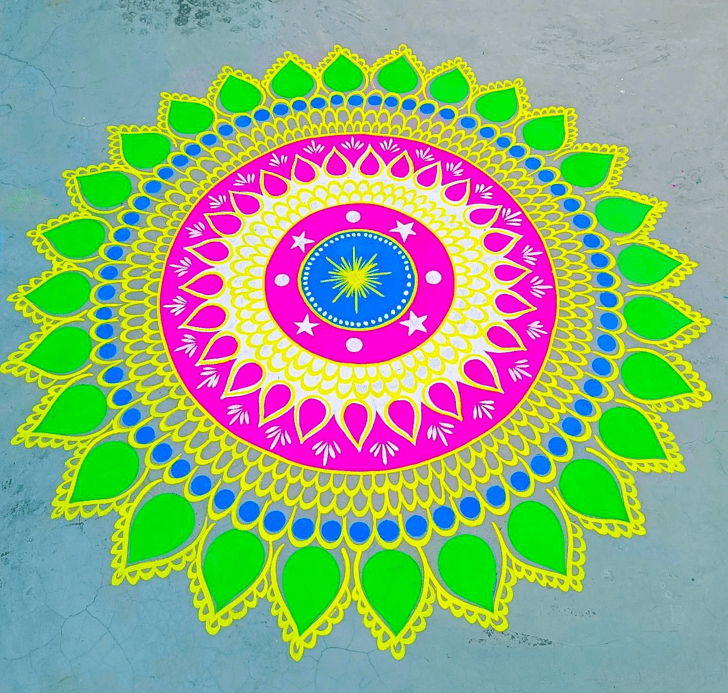 Gorgeous Serbia Rangoli