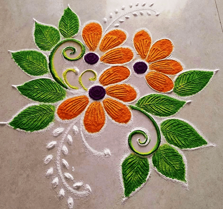 Lovely Serbia Rangoli Design