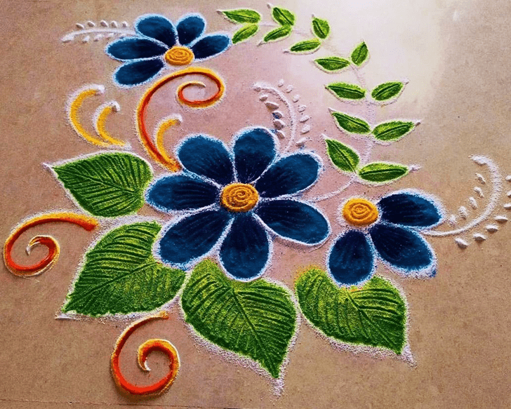 Mesmeric Serbia Rangoli