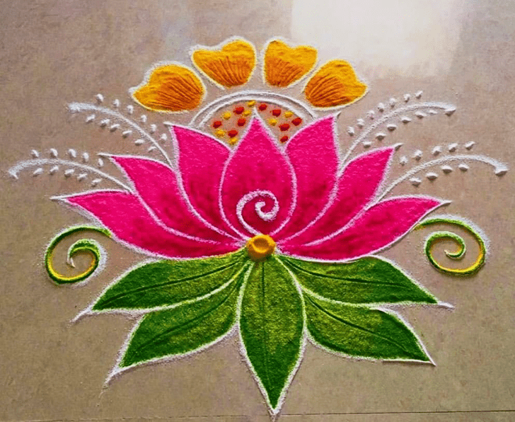 Nice Serbia Rangoli