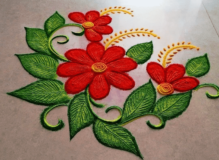 Pleasing Serbia Rangoli