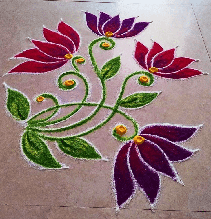 Pretty Serbia Rangoli