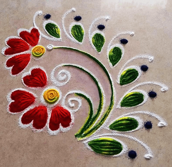 Radiant Serbia Rangoli