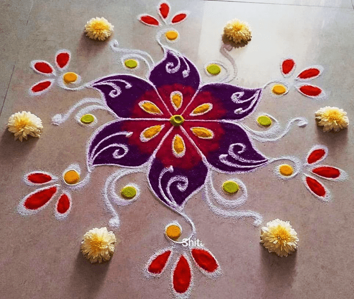 Ravishing Serbia Rangoli