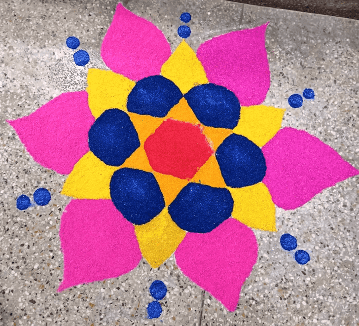 Shapely Serbia Rangoli