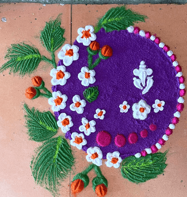 Splendid Serbia Rangoli